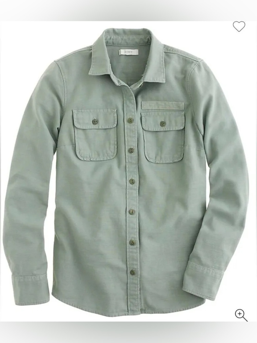 J.Crew 100% Cotton Military Pocket Shirt